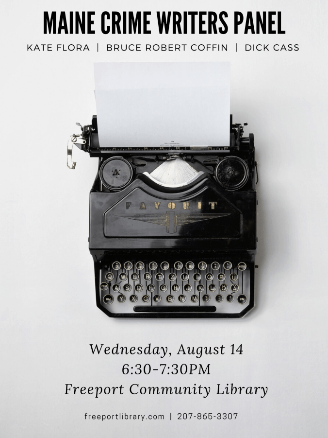 ME Crime Writers poster 8.14.19