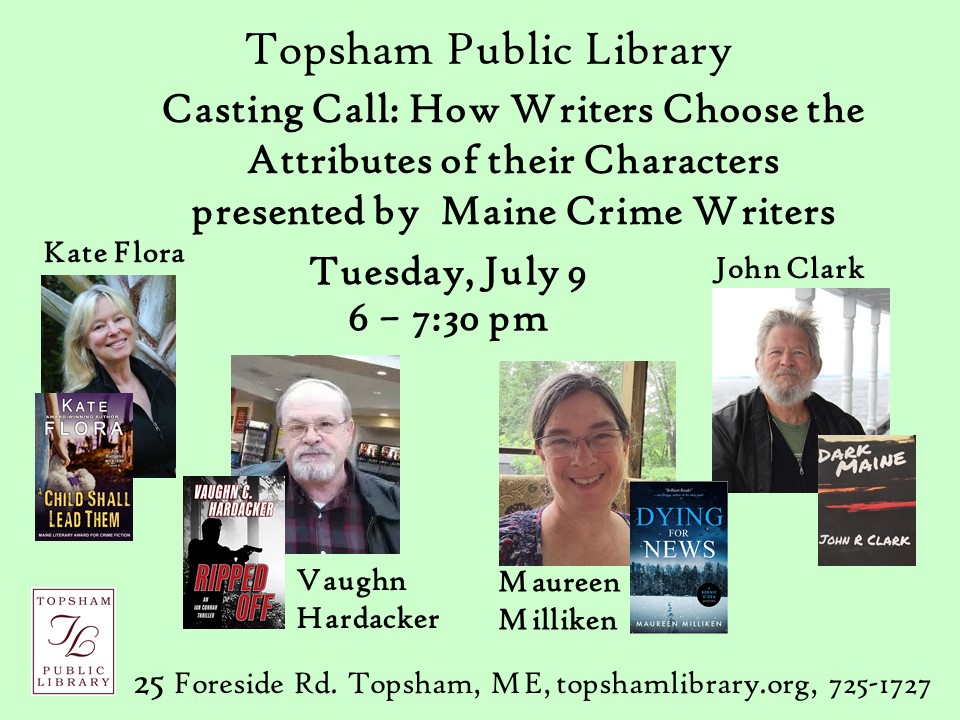 Maine Crime Writers July 2024